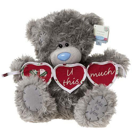 10" Love You This Much Heart Banner Me to You Bear £19.99